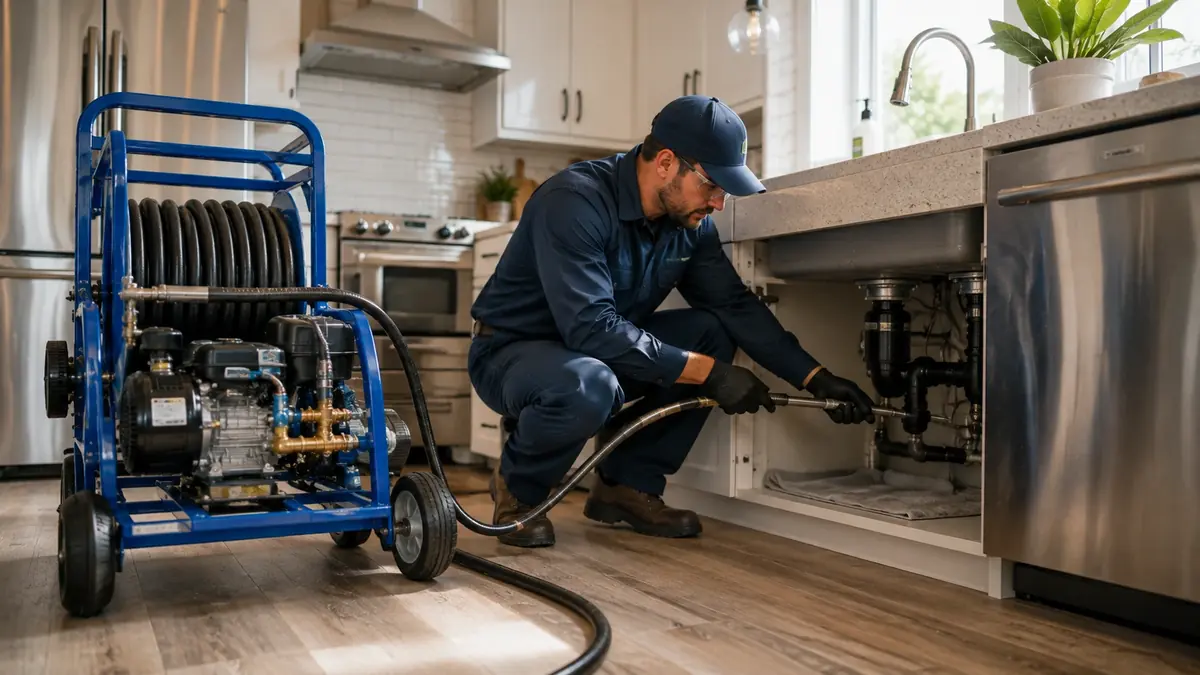 Kitchen Drain Hydro Jetting in Diamond Bar