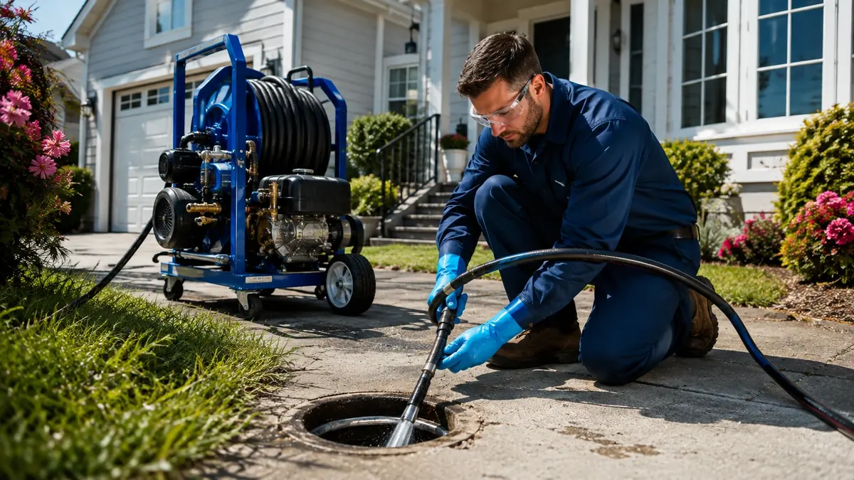 Residential Hydro Jet Drain Cleaning in Diamond Bar