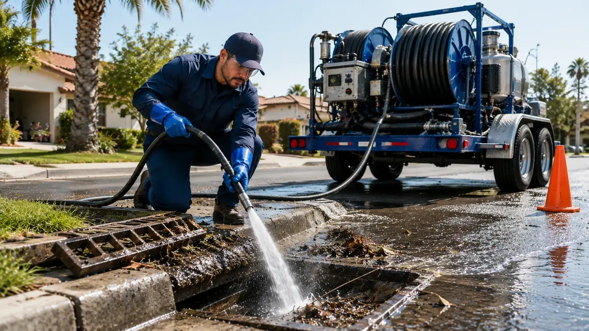 Storm Drain Hydro Jet Cleaning in Diamond Bar